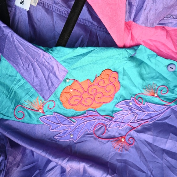 80s Vintage Bonnie Blair Women’s Sports Top / Windbreaker - Picture 8 of 9